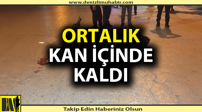 Denizli'de motor sürücüsü polisle çarpıştı