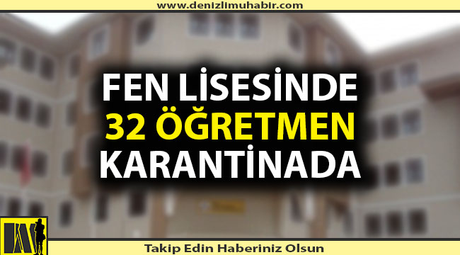 Denizli'de okulda Covid-19 paniği
