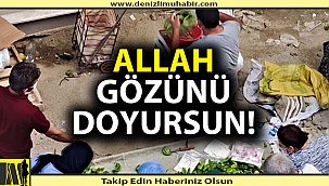 Denizli'de pazarcının terazi kurnazlığı
