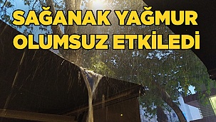 Denizli’de sağanak yağış hayatı olumsuz etkiledi