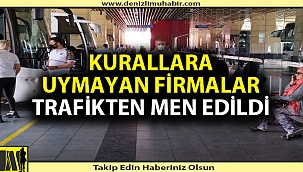 Denizli'de şehirlerarası otobüs firmalarına denetim