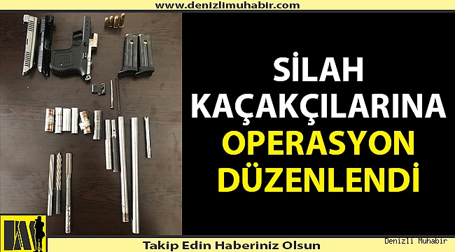 Denizli'de silah kaçakçılarına 2 ayrı operasyon düzenlendi