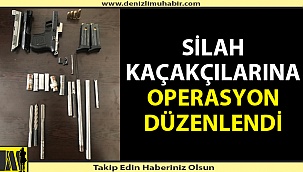 Denizli'de silah kaçakçılarına 2 ayrı operasyon düzenlendi