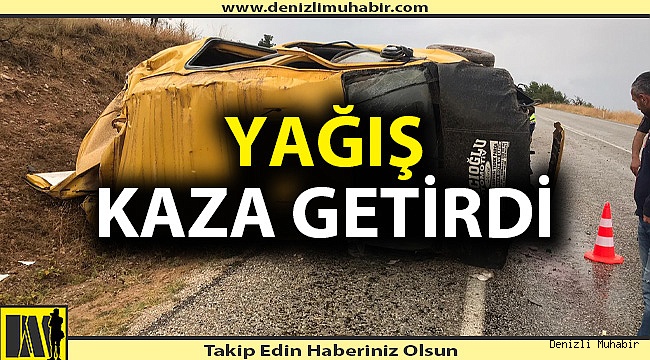 Denizli'de trafik kazası; 1'i ağır 3 yaralı