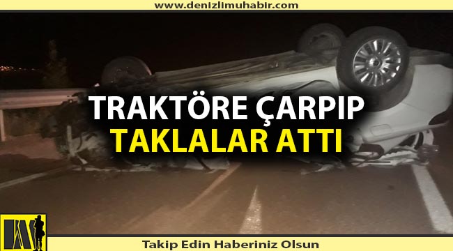 Denizli'de trafik kazası; 1 ölü