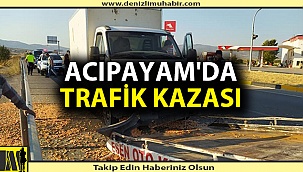 Denizli'de trafik kazası; 2 yaralı