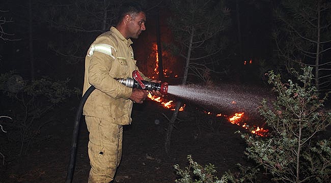 Denizli'deki yangında 10 hane boşaltıldı