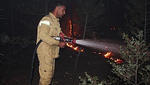 Denizli'deki yangında 10 hane boşaltıldı