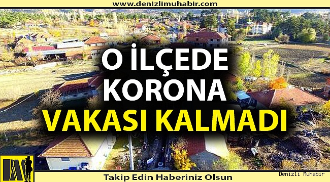 Denizli'nin ilçesinde tedbirler korona vakalarını sıfırladı