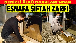 DENİZLİ ÜLKÜ OCAKLARI’NDAN ESNAFA SİFTAH ZARFI