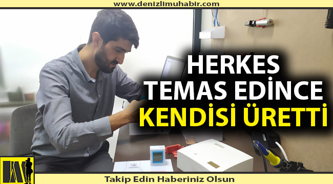Denizlili bilgisayar mühendisi kendi ateş ölçerini üretti