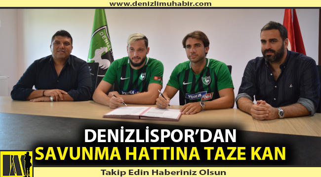 Denizlispor’dan savunma hattına taze kan