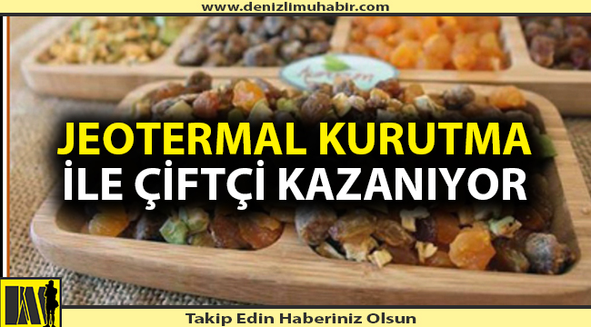 Jeotermal kurutma ile çiftçi kazanıyor