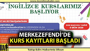 Merkezefendi’de kurs kayıtları başladı