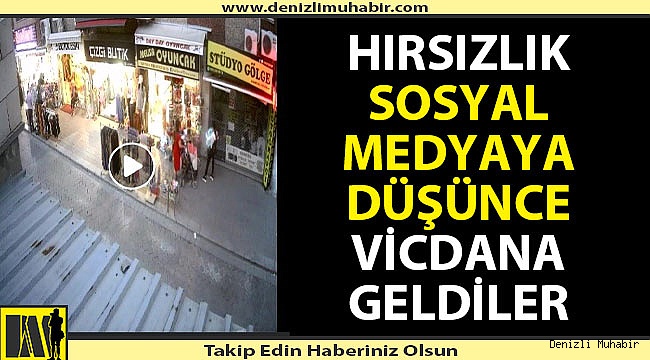 Önce çaldılar sonra teslim ettiler