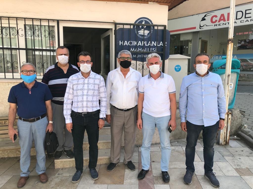 Salgından etkilenen esnafa moral ziyareti