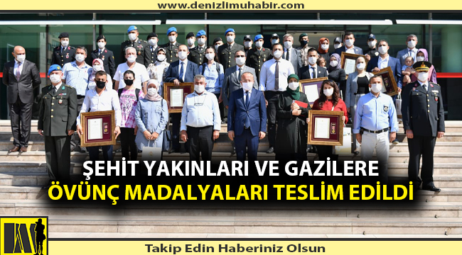 Şehit yakınları ve gazilere Övünç Madalyaları teslim edildi