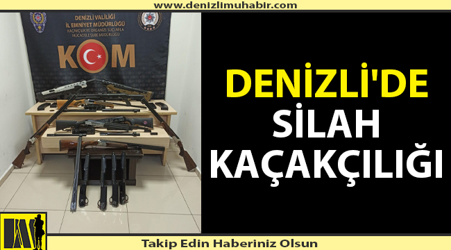 Silah kaçakçılarına operasyon