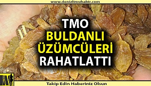 TMO Buldanlı üzümcüleri rahatlattı