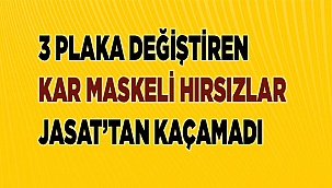 40 km dağ yollarından giderken 3 plaka değiştiren kar maskeli hırsızlar JASAT’tan kaçamadı
