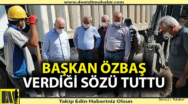 Başkan Özbaş, Trafo Mahallesi’ne verdiği sözü tuttu