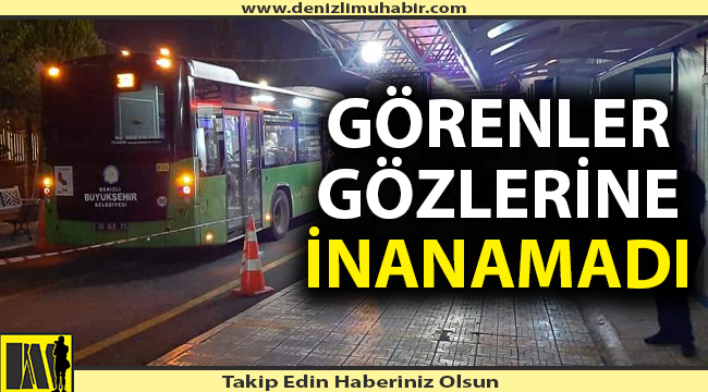 Denizli Büyükşehir Belediyesi şoföründen takdir toplayan davranış