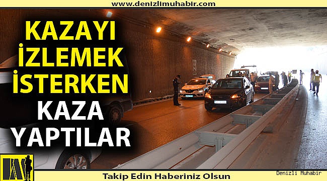 Denizli'de 11 araç birbirine girdi