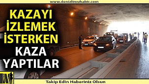 Denizli'de 11 araç birbirine girdi