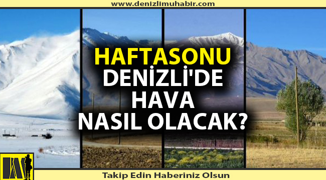 Denizli'de hava durumu nasıl olacak?