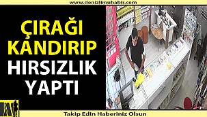 Denizli'de hırsız dükkanı düzenleyip kaçtı