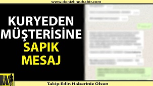 Denizli'de kurye müşterisine 'GEY' mesaj attı