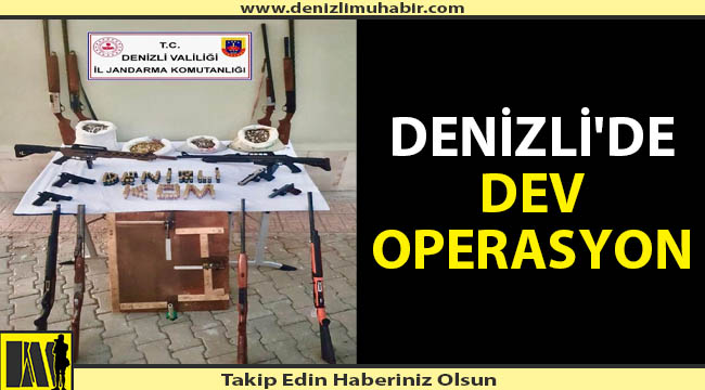 Denizli'de silah kaçakçılarına darbe