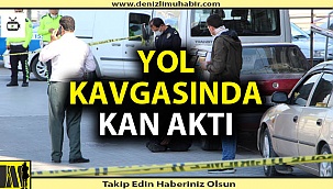 Denizli'de yol kavgasında silahlar çekildi