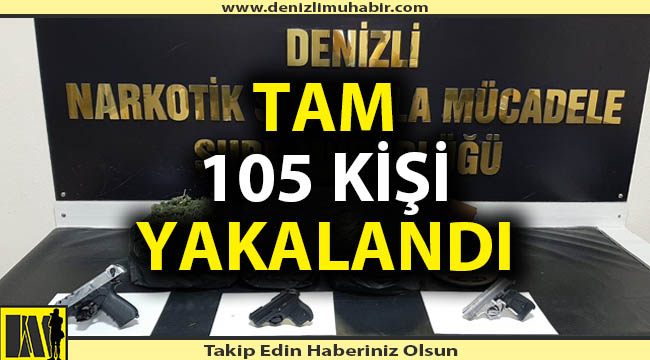Denizli Emniyetinden dev uyuşturucu operasyonu