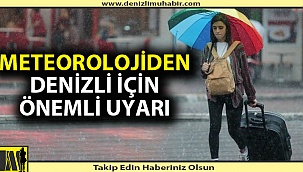 Denizli için meteorolojiden kritik uyarı!