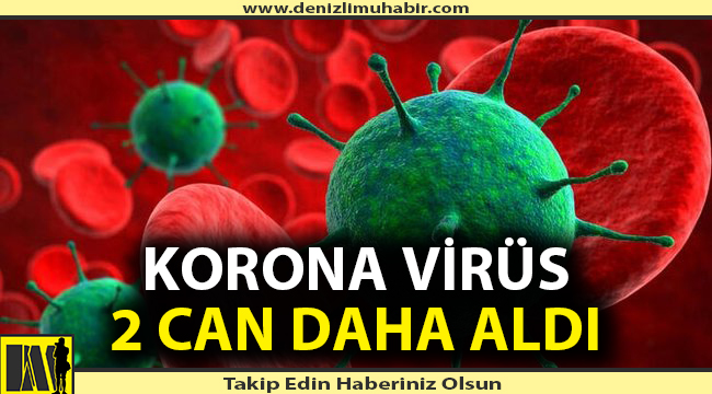 Denizli'nin ilçesinde korona virüs nedeniyle 2 kişi hayatını haybetti.