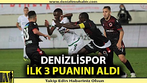 Denizlispor ilk 3 puanını aldı