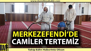 Merkezefendi'de camiler tertemiz