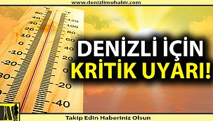 Meteorolojiden Denizli için 4 günlük uyarı!