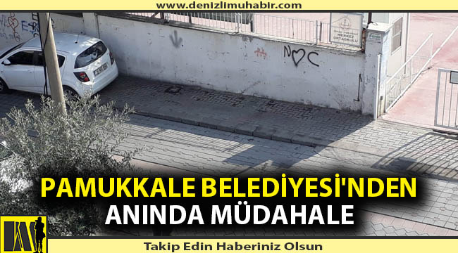 Pamukkale Belediyesi terbiyesizliğe göz yummadı