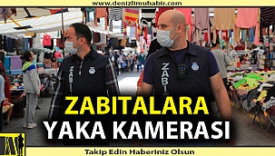 Pamukkale Belediyesinden zabıtalara yaka kamerası