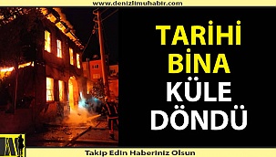 Tarihi bina alevlere teslim oldu