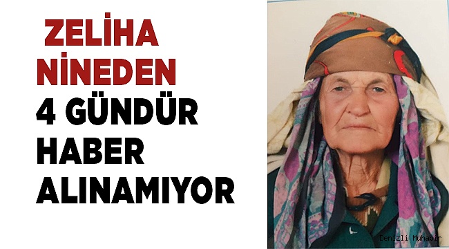 Zeliha nineden 4 gündür haber alınamıyor