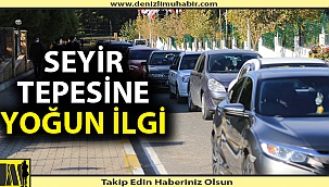 Pamukkale Belediyesi Seyir Tepesi Şehir Ormanı'na ilgi yoğundu