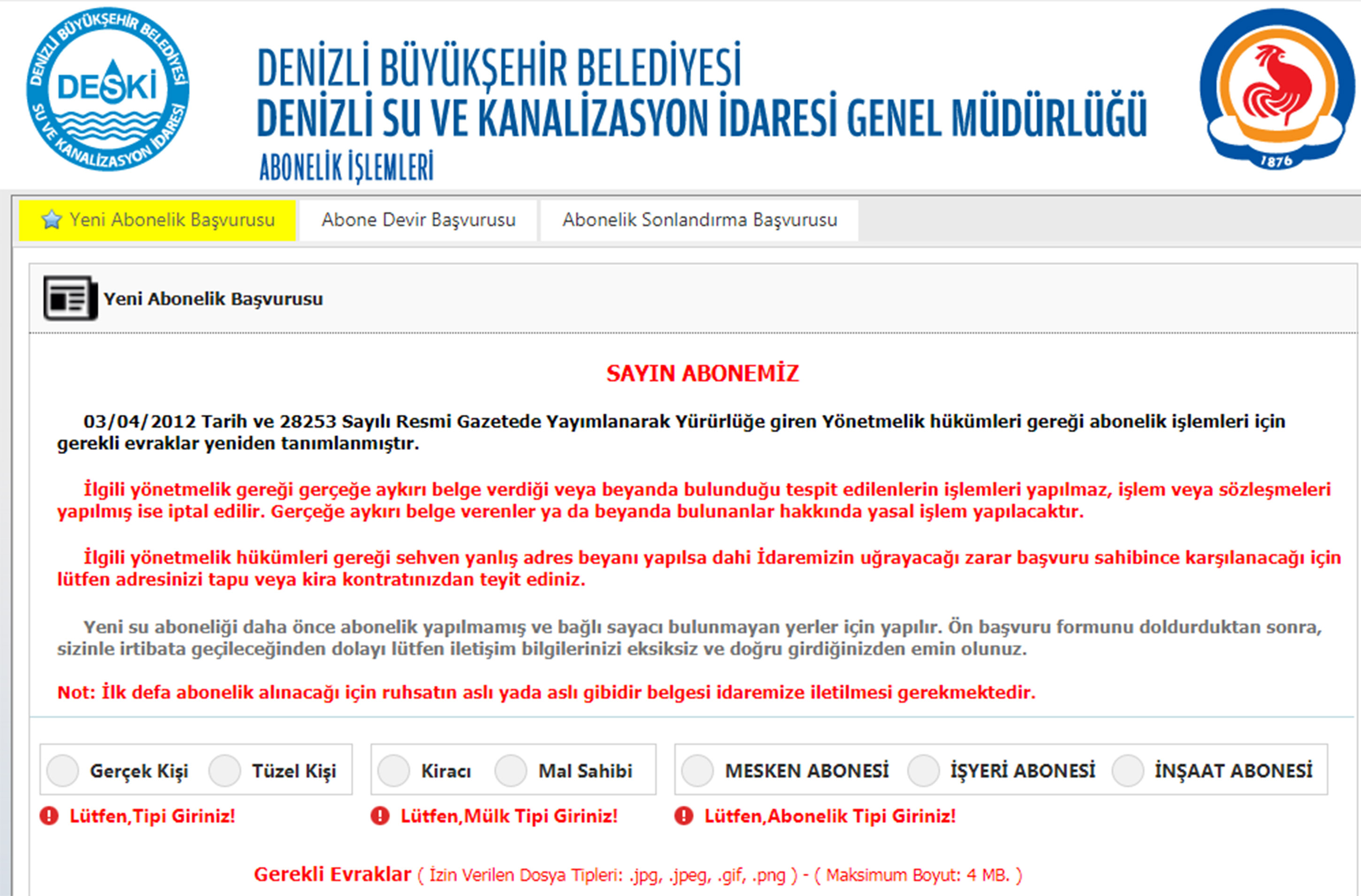 Büyükşehir DESKİ'de online abonelik dönemi