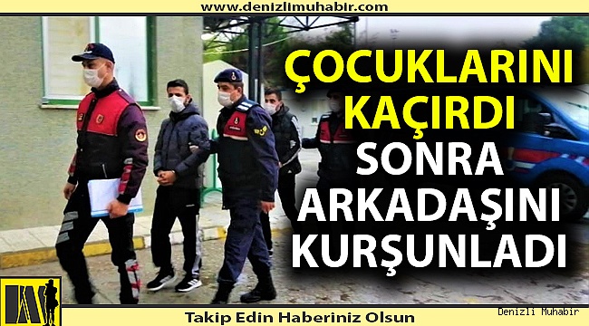 Çocuklarını kaçıran babadan arkadaşına hain tuzak