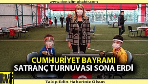 Cumhuriyet Bayramı satranç turnuvası sona erdi
