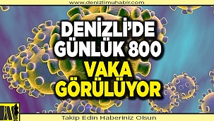 Denizli'de günlük 800 vaka görülüyor