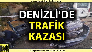 Denizli'de trafik kazası; 3 yaralı