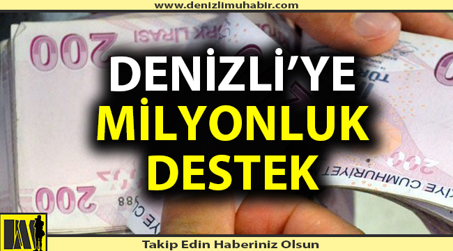Denizli'ye 1 yılda 153 milyon lira geldi